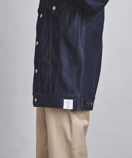 UNITED ARROWS（ユナイテッドアローズ）の「＜HYKE（ハイク）＞ビック デニムジャケット TYPE3 ■■■◆（デニムジャケット・レディース・ネイビー・1/2）」の5枚目の写真
