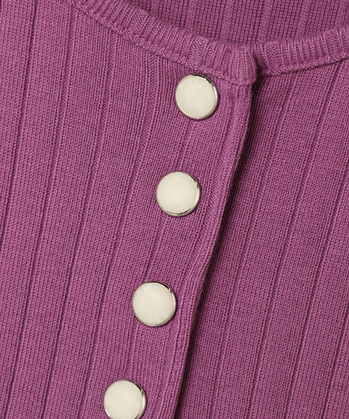 VENCEEXCHANGE（ヴァンスエクスチェンジ）の「ワイドリブヘンリーネックタンクトップ（タンクトップ・レディース・オフホワイト/グレー/パープル/ブラック/オリーブ/オレンジ・MEDIUM）」の13枚目の写真