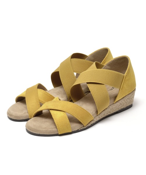 LUGG NAGG(ラグナグ)の「クロスゴムウェッジサンダル【LUGG NAGG SHOES SELECT/ ラグナグシューズセレクト】(サンダル・レディース・ブラック/ベージュ/ライトインディゴブルー/グレー/ダークインディゴブルー/ブラウン系その他/マスタード・23.5/24/24.5/23/24.0cm/23.5cm/23.0cm/24.5cm)」の20枚目の写真