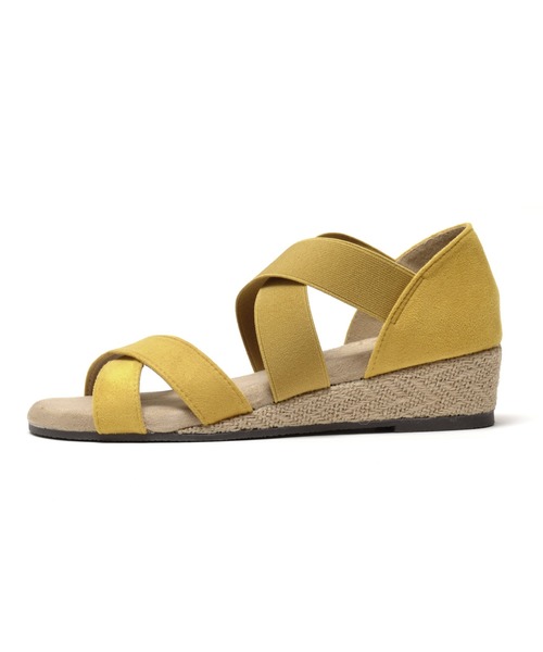 LUGG NAGG(ラグナグ)の「クロスゴムウェッジサンダル【LUGG NAGG SHOES SELECT/ ラグナグシューズセレクト】(サンダル・レディース・ブラック/ベージュ/ライトインディゴブルー/グレー/ダークインディゴブルー/ブラウン系その他/マスタード・23.5/24/24.5/23/24.0cm/23.5cm/23.0cm/24.5cm)」の19枚目の写真