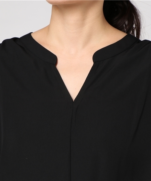 INTERPLANET（インタープラネット）の「フリンジレース切替ブラウス（シャツ/ブラウス・レディース・オフホワイト/ブラック・FREE）」の6枚目の写真