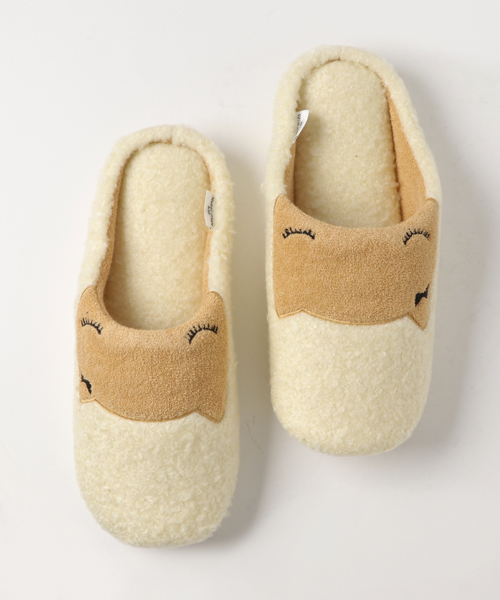 Tsumori Chisato Sleep ツモリチサト スリープ の ボア ネコ スリッパ ルームシューズ スリッパ Wear