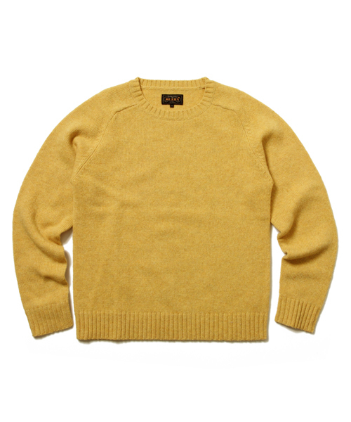 BEAMS PLUS(ビームスプラス)の「BEAMS PLUS / クルーネックニット(ニット/セーター・メンズ・グレー/ライトブラウン/グリーン/ネイビー/パープル/イエロー/ピンク/ローズ・SMALL/MEDIUM/LARGE/X-LARGE)」の6枚目の写真
