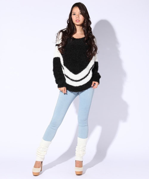 TWNROOM（ツインルーム）の「ステルニットTOPS （ニット/セーター・レディース・ホワイト系その他/ブラック系その他/グレー系その他・FREE）」の9枚目の写真