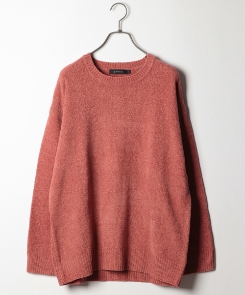 RAGEBLUE（レイジブルー）の「モールヤーンニットクルー/783104（ニット/セーター・メンズ・ベージュ/ネイビー/ピンク/グリーン/ホワイト・SMALL/MEDIUM/LARGE）」の5枚目の写真