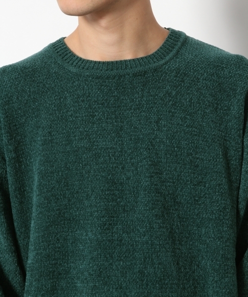 RAGEBLUE（レイジブルー）の「モールヤーンニットクルー/783104（ニット/セーター・メンズ・ベージュ/ネイビー/ピンク/グリーン/ホワイト・SMALL/MEDIUM/LARGE）」の10枚目の写真