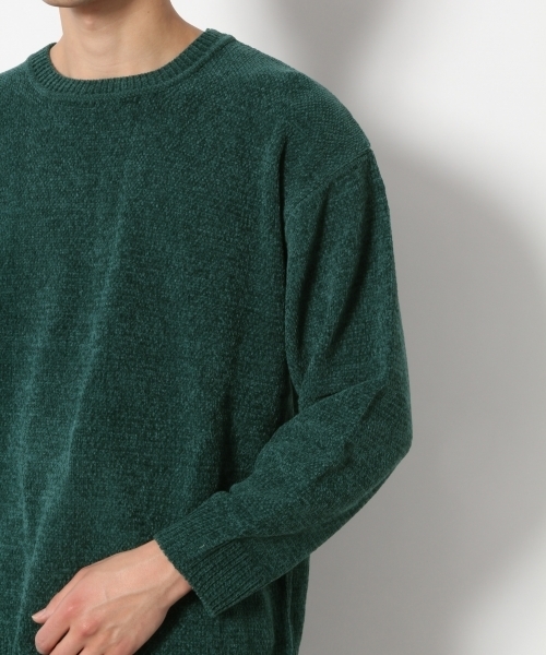 RAGEBLUE（レイジブルー）の「モールヤーンニットクルー/783104（ニット/セーター・メンズ・ベージュ/ネイビー/ピンク/グリーン/ホワイト・SMALL/MEDIUM/LARGE）」の11枚目の写真