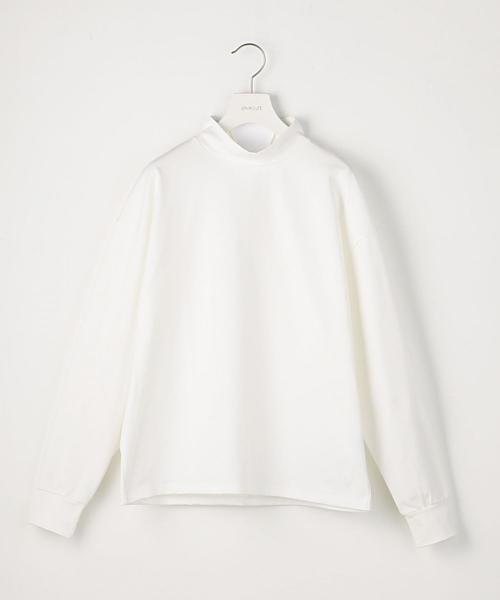 EN ROUTE（アンルート）の「＜EN ROUTE＞モックネック ルーズフィット ロングスリーブT（Tシャツ/カットソー・メンズ・ホワイト/ブラック・3/2/1）」の10枚目の写真