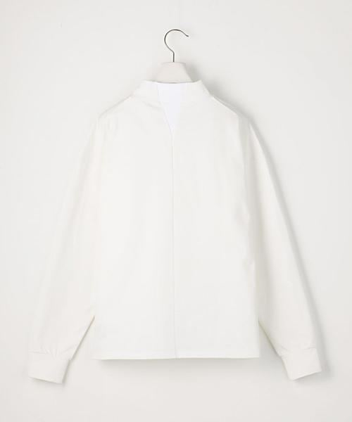 EN ROUTE（アンルート）の「＜EN ROUTE＞モックネック ルーズフィット ロングスリーブT（Tシャツ/カットソー・メンズ・ホワイト/ブラック・3/2/1）」の11枚目の写真