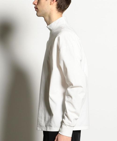 EN ROUTE（アンルート）の「＜EN ROUTE＞モックネック ルーズフィット ロングスリーブT（Tシャツ/カットソー・メンズ・ホワイト/ブラック・3/2/1）」の15枚目の写真