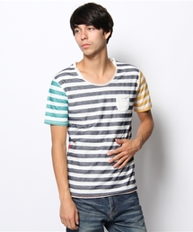 WEGO/ヘリンボーンボーダーTee（S）