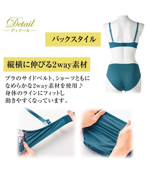 大人のプチプラブラ＆ショーツセット（ブラ&ショーツ）｜Lingerie by