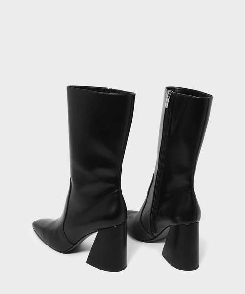 CHARLES & KEITH(チャールズ & キース)の「スクエアトブロックヒールブーツ / SQUARE TOE BLOCK HEEL BOOTS(ブーツ・レディース・ブラック/オリーブ・22.5cm/23cm/23.5cm/24.5cm/25cm)」の12枚目の写真
