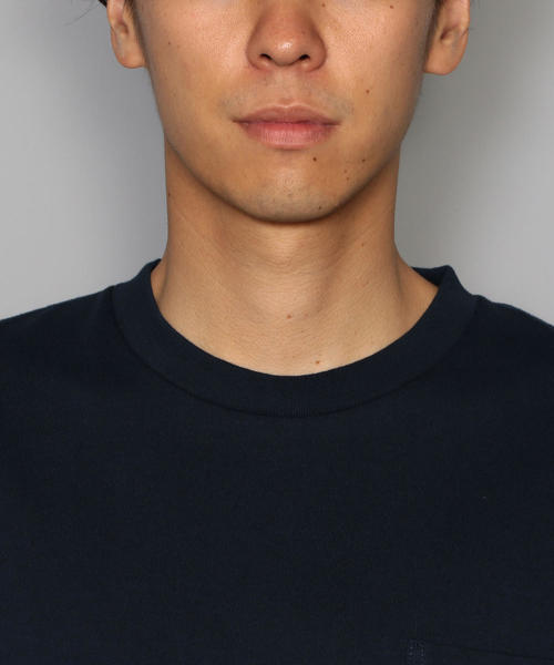 green label relaxing（グリーンレーベルリラクシング）の「SC ヘビーウェイト クルーネック LS カットソー（Tシャツ/カットソー・メンズ・ライラック/ネイビー/オレンジ/ホワイト/グレー・SMALL/MEDIUM/X-LARGE/LARGE）」の10枚目の写真