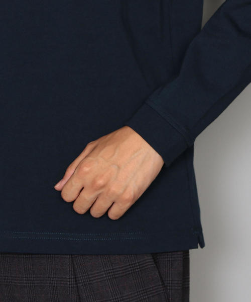 green label relaxing（グリーンレーベルリラクシング）の「SC ヘビーウェイト クルーネック LS カットソー（Tシャツ/カットソー・メンズ・ライラック/ネイビー/オレンジ/ホワイト/グレー・SMALL/MEDIUM/X-LARGE/LARGE）」の12枚目の写真