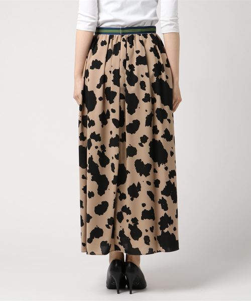RIVE DROITE（リヴドロワ）の「ポニープリントマキシスカート（スカート・レディース・アイボリー/ベージュ・36/38）」の4枚目の写真