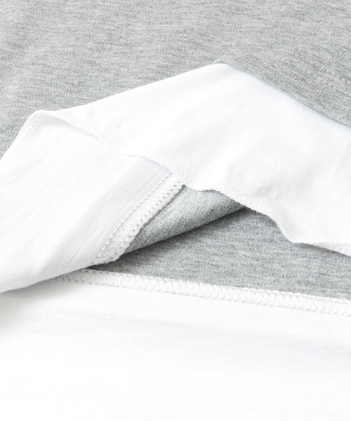 ITEMS URBANRESEARCH（アイテムズ アーバンリサーチ）の「フェイクレイヤードビックTシャツ（Tシャツ/カットソー・メンズ・ブラック/グレー/オフホワイト/グリーン・40/38）」の20枚目の写真