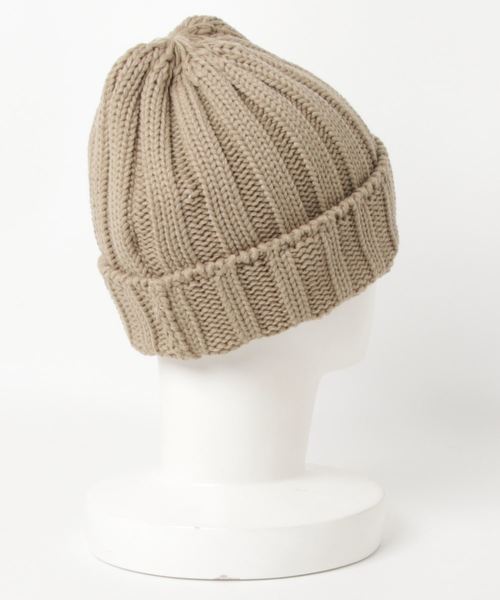 MANASTASH(マナスタッシュ)の「MANASTASH/マナスタッシュ 90's LOGO BEANIE(ニットキャップ/ビーニー・メンズ・ブラック/パープル/杢グレー/ベージュ/ホワイト/ボルドー・FREE)」の7枚目の写真