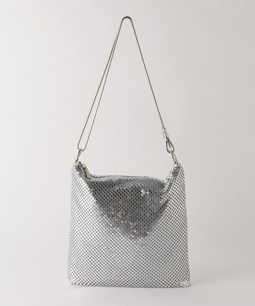 CONTROL FREAK / CTFK（コントロールフリーク）の「【別注】＜CONTROL FREAK＞メタルメッシュバッグ 2（ショルダーバッグ・レディース・シルバー/ブラック・FREE）」の2枚目の写真