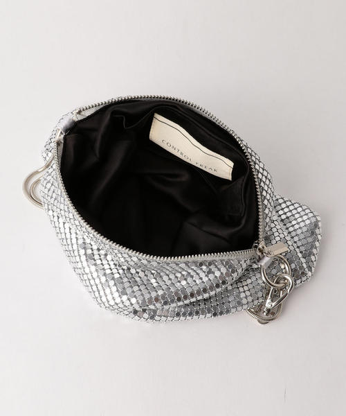 CONTROL FREAK / CTFK（コントロールフリーク）の「【別注】＜CONTROL FREAK＞メタルメッシュバッグ 2（ショルダーバッグ・レディース・シルバー/ブラック・FREE）」の3枚目の写真