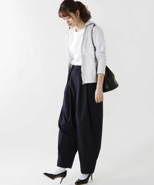 kha:ki(カーキ)の「「KHA:KI / カーキ」アイビーオーバルパンツ(その他パンツ・レディース・ネイビー/グレー/チェック・1/2)」の1枚目の写真