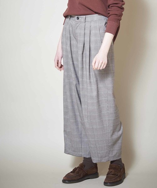 kha:ki(カーキ)の「「KHA:KI / カーキ」アイビーオーバルパンツ(その他パンツ・レディース・ネイビー/グレー/チェック・1/2)」の21枚目の写真
