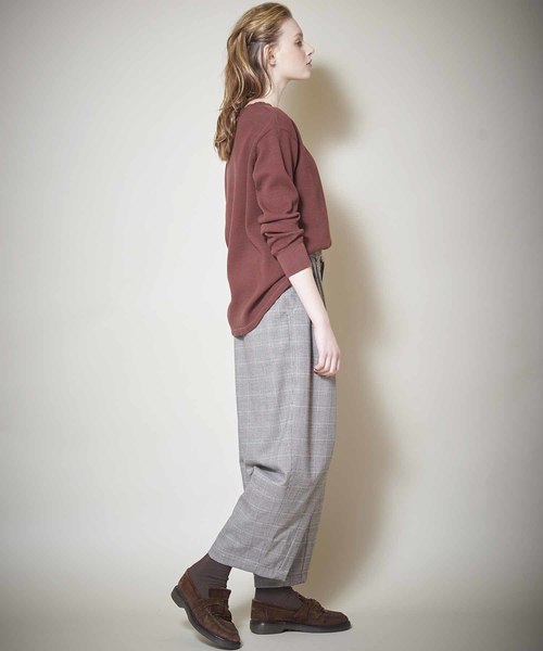 kha:ki(カーキ)の「「KHA:KI / カーキ」アイビーオーバルパンツ(その他パンツ・レディース・ネイビー/グレー/チェック・1/2)」の22枚目の写真