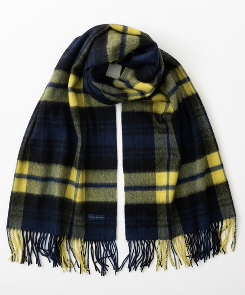 Jubilee Fabric（ジュビリーファブリック）の「ピュアカシミヤ100% 中判ストールマフラー（ストール/ショール・レディース・ブラック/グレー/キャメル/グレイッシュベージュ/ブルー/ナチュラル/ラベンダー/グリーン系その他/イエロー/ブラック×パープル/グリーン/ピンク・FREE）」の15枚目の写真