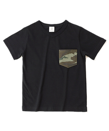 devirock | 柄ポケットVネックTシャツ(Tシャツ/カットソー)