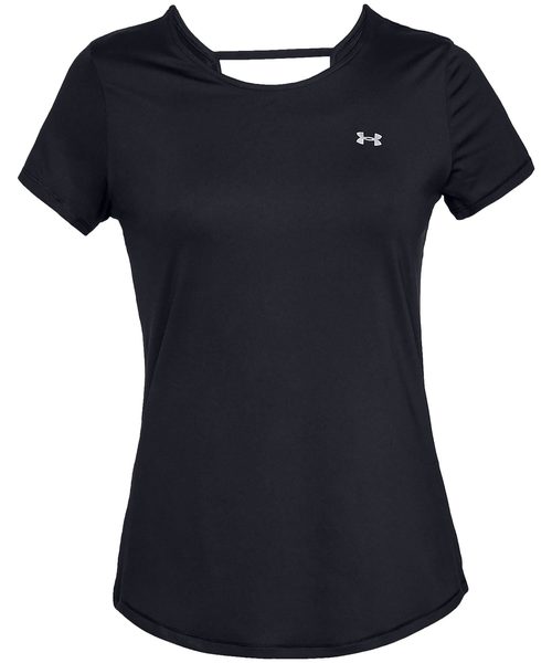 UNDER ARMOUR(アンダーアーマー)の「ウーマンズトレーニングTシャツ / アーマースポーツショートスリーブ(Tシャツ/カットソー・レディース・ブラック/ライトパープル・SM/LG/MD/XL)」の5枚目の写真