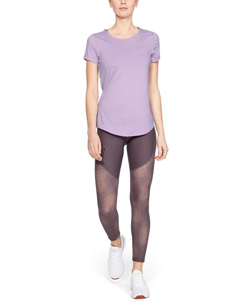 UNDER ARMOUR(アンダーアーマー)の「ウーマンズトレーニングTシャツ / アーマースポーツショートスリーブ(Tシャツ/カットソー・レディース・ブラック/ライトパープル・SM/LG/MD/XL)」の8枚目の写真