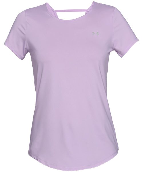 UNDER ARMOUR(アンダーアーマー)の「ウーマンズトレーニングTシャツ / アーマースポーツショートスリーブ(Tシャツ/カットソー・レディース・ブラック/ライトパープル・SM/LG/MD/XL)」の9枚目の写真