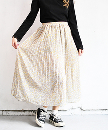 PairPair | 花柄プリーツスカート(スカート)