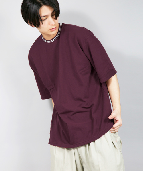Bling Leads(ブリングリーズ)の「Bling Leads/T/CカノコクルーネックTシャツ(Tシャツ/カットソー・メンズ・ホワイト/チャコールグレー/ブラック/ネイビー/カーキ/サックスブルー/ピンク/ワイン・MEDIUM/LARGE/X-LARGE)」の8枚目の写真