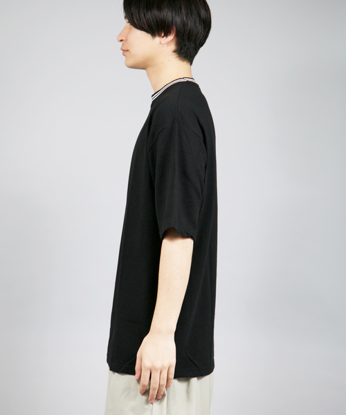 Bling Leads(ブリングリーズ)の「Bling Leads/T/CカノコクルーネックTシャツ(Tシャツ/カットソー・メンズ・ホワイト/チャコールグレー/ブラック/ネイビー/カーキ/サックスブルー/ピンク/ワイン・MEDIUM/LARGE/X-LARGE)」の9枚目の写真