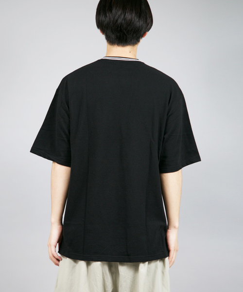 Bling Leads(ブリングリーズ)の「Bling Leads/T/CカノコクルーネックTシャツ(Tシャツ/カットソー・メンズ・ホワイト/チャコールグレー/ブラック/ネイビー/カーキ/サックスブルー/ピンク/ワイン・MEDIUM/LARGE/X-LARGE)」の10枚目の写真
