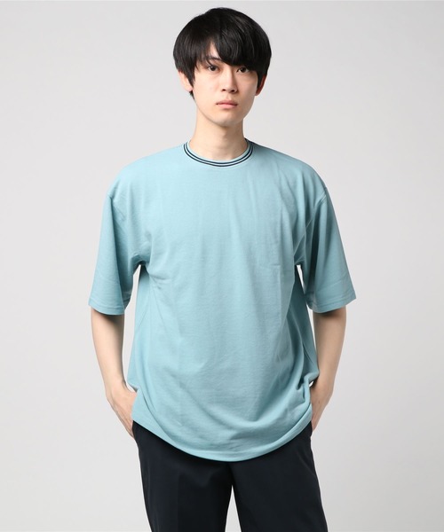 Bling Leads(ブリングリーズ)の「Bling Leads/T/CカノコクルーネックTシャツ(Tシャツ/カットソー・メンズ・ホワイト/チャコールグレー/ブラック/ネイビー/カーキ/サックスブルー/ピンク/ワイン・MEDIUM/LARGE/X-LARGE)」の15枚目の写真
