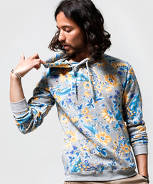 NANO universe | フローラルプリントプルパーカー(パーカー)