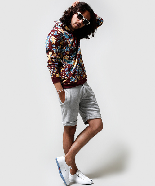 NANO universe(ナノユニバース)の「フローラルプリントプルパーカー(パーカー・メンズ・グレー/ブラック/ボルドー・X-LARGE/SMALL/LARGE/MEDIUM)」の6枚目の写真