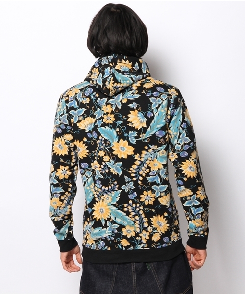 NANO universe(ナノユニバース)の「フローラルプリントプルパーカー(パーカー・メンズ・グレー/ブラック/ボルドー・X-LARGE/SMALL/LARGE/MEDIUM)」の9枚目の写真