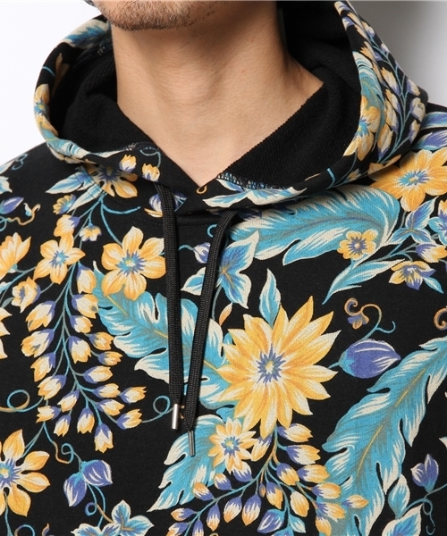 NANO universe(ナノユニバース)の「フローラルプリントプルパーカー(パーカー・メンズ・グレー/ブラック/ボルドー・X-LARGE/SMALL/LARGE/MEDIUM)」の10枚目の写真