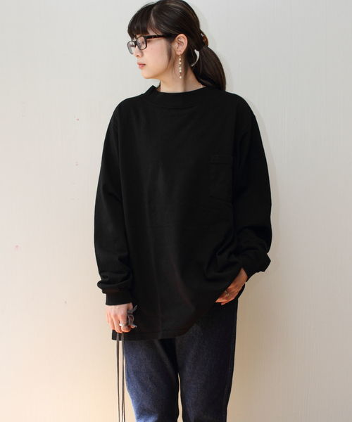 BEAMS GOLF モックネック ロングスリーブ Tシャツ 長袖 ロンT BEAMS GOLF（ビームスゴルフ）の「BEAMS GOLF ORANGE LABEL