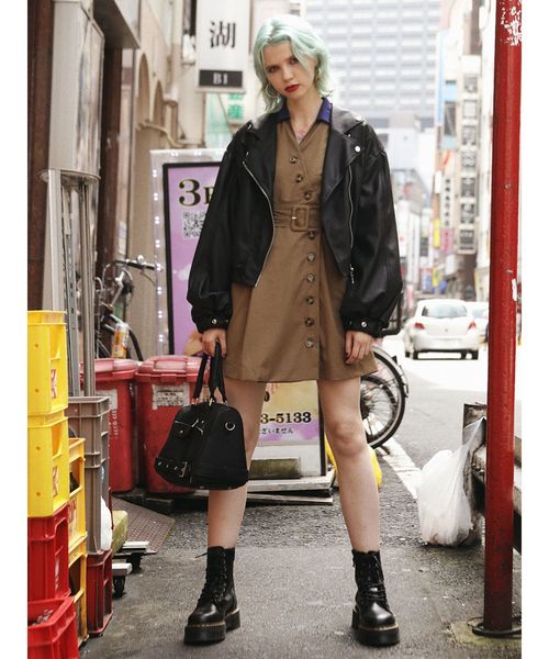 jouetie(ジュエティ)の「ライダースボストン(ハンドバッグ・レディース・ブラック/レッド/ブルー・FREE)」の9枚目の写真