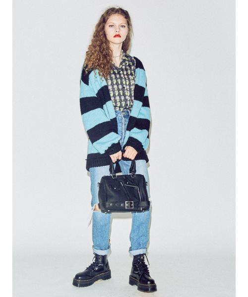 jouetie(ジュエティ)の「ライダースボストン(ハンドバッグ・レディース・ブラック/レッド/ブルー・FREE)」の11枚目の写真