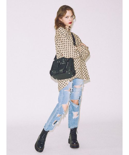 jouetie(ジュエティ)の「ライダースボストン(ハンドバッグ・レディース・ブラック/レッド/ブルー・FREE)」の13枚目の写真