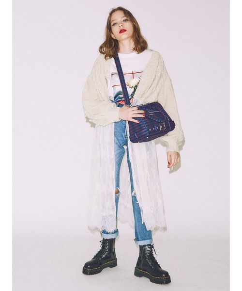 jouetie(ジュエティ)の「ライダースボストン(ハンドバッグ・レディース・ブラック/レッド/ブルー・FREE)」の5枚目の写真