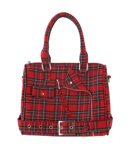 jouetie(ジュエティ)の「ライダースボストン(ハンドバッグ・レディース・ブラック/レッド/ブルー・FREE)」の12枚目の写真