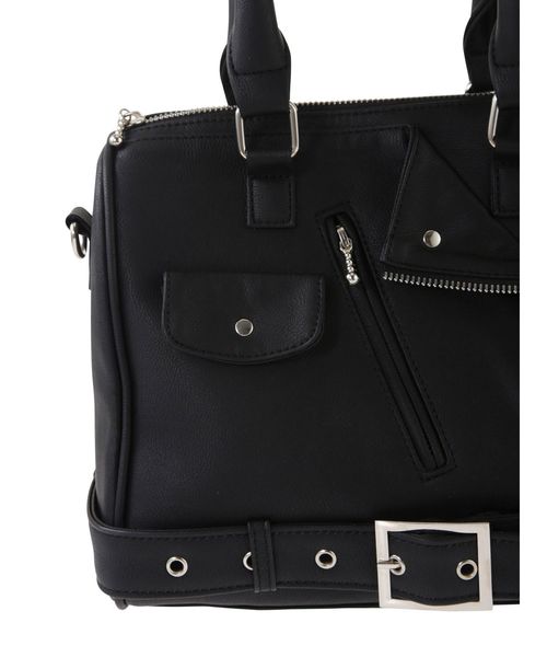 jouetie(ジュエティ)の「ライダースボストン(ハンドバッグ・レディース・ブラック/レッド/ブルー・FREE)」の22枚目の写真