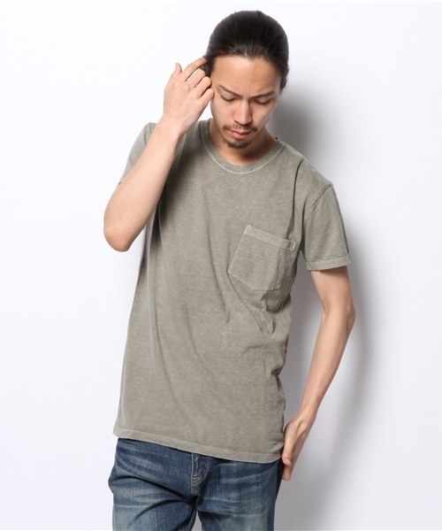 goa（ゴア）の「ﾊﾞﾝﾀﾞﾅ×ﾋﾟｸﾞﾒﾝﾄｺｯﾄﾝﾎﾟｹｯﾄ tee SET（アンサンブル・メンズ・キナリ/ブラック/ベージュ/カーキ/マスタード・FREE）」の4枚目の写真