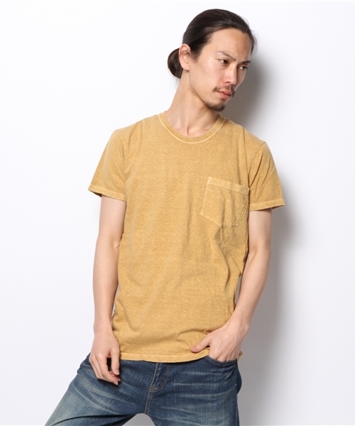 goa（ゴア）の「ﾊﾞﾝﾀﾞﾅ×ﾋﾟｸﾞﾒﾝﾄｺｯﾄﾝﾎﾟｹｯﾄ tee SET（アンサンブル・メンズ・キナリ/ブラック/ベージュ/カーキ/マスタード・FREE）」の5枚目の写真